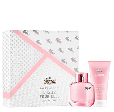 Lacoste L.12.12 Pour Elle Sparkling zestaw woda toaletowa spray 90ml + żel pod prysznic 150ml