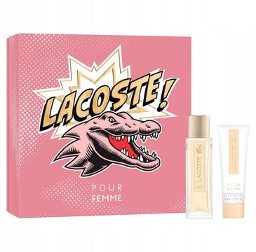 Lacoste Pour Femme zestaw woda perfumowana spray (50 ml) + balsam do ciała (50 ml)