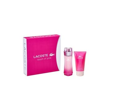 Lacoste Touch of Pink zestaw woda toaletowa spray 90ml + balsam do ciała 150ml