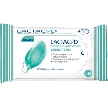 Lactacyd Antibacterial chusteczki do higieny intymnej  1 op.- 15 szt.