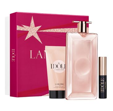 Lancome Idole zestaw kosmetyków woda perfumowana (50 ml) + krem do ciała (50 ml) + tusz do rzęs 01 Glossy Black (2.5 ml)