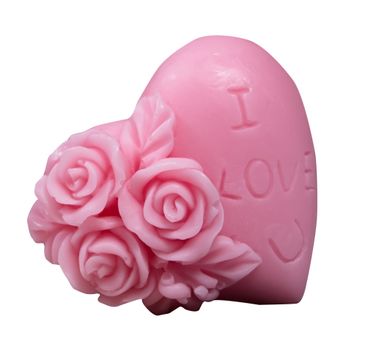 LaQ Happy Soaps mydło glicerynowe I Love U różowe (50 g)