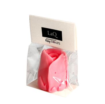 LaQ Happy Soaps Kwiat Róży naturalne mydło glicerynowe różowe (40 g)