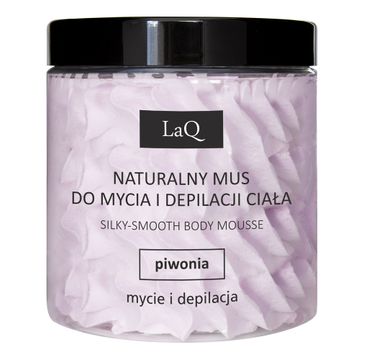 LaQ Naturalny mus do mycia i depilacji ciała Piwonia 250ml