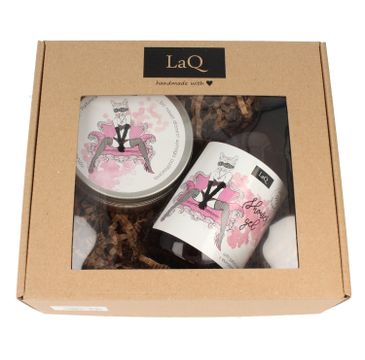 LaQ zestaw kosmetyków dla kobiet Kocica – peeling myjący (200 ml) + żel pod prysznic (500 ml)