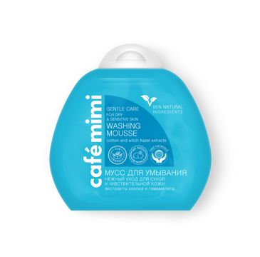 Cafe Mimi – Mus oczyszczający do mycia ciała z ekstraktem z bawełny i oczaru (100 ml)