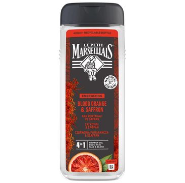 Le Petit Marseillais Żel pod prysznic 4w1 dla mężczyzn Czerwona Pomarańcza & Szafran (400 ml)