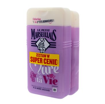 Le Petit Marseillais Żel pod prysznic Jeżyna 1+1 gratis 250 ml x 2