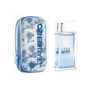 L'eau Kenzo Pour Homme zestaw woda toaletowa spray 50ml + kosmetyczka