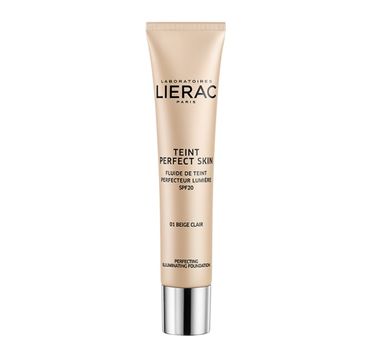 Lierac Teint Perfect Skin SPF20 lekki podkład rozświetlający do twarzy 01 Beige Clair (30 ml)