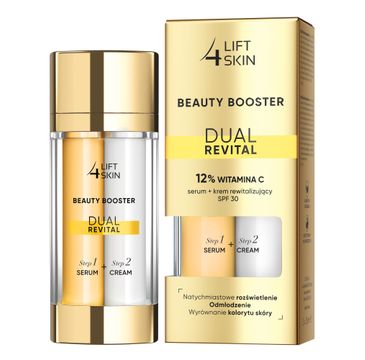 Lift4Skin Beauty Booster Dual Revital 12% Witamina C serum + krem rewitalizujący SPF30+ (2x15 ml)