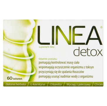 Linea Detox suplement diety wspomagający kontrolę masy ciała 60 tabletek