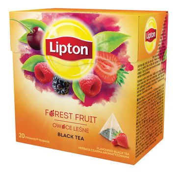 Lipton Black Tea herbata czarna aromatyzowana Owoce Leśne 20 piramidek 34g