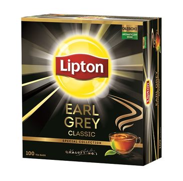 Lipton Earl Grey herbata czarna 100 torebek 150g