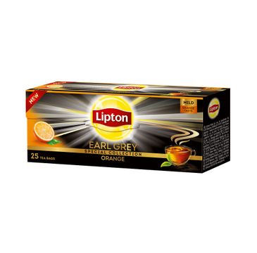 Lipton Earl Grey Orange herbata czarna Pomarańcza 25 torebek 35g