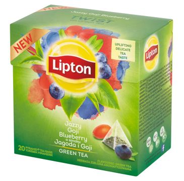 Lipton Green Tea herbata zielona Jagoda i Goji 20 torebek 28g