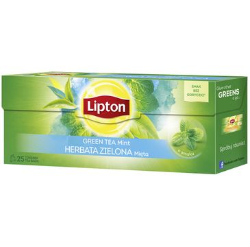 Lipton Green Tea herbata zielona Mięta 25 torebek 32,5g