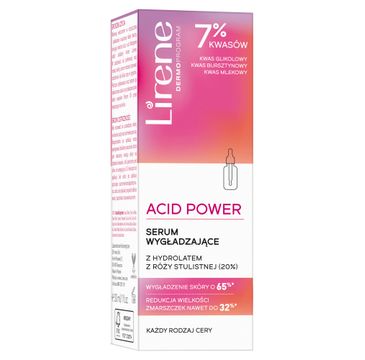 Lirene Acid Power serum wygładzające z hydrolatem z róży stulistnej (30 ml)