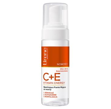 Lirene C+E Vitamin Energy nawilżająca pianka myjąca do twarzy (150 ml)