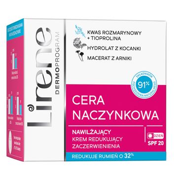 Lirene Cera Naczynkowa nawilżający krem redukujący zaczerwienienia na dzień SPF20 50ml