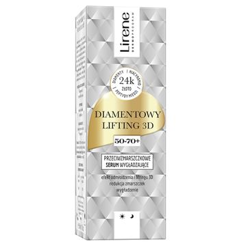 Lirene Diamentowy Lifting 3D przeciwzmarszczkowe serum wygładzające 50-70+ 30ml