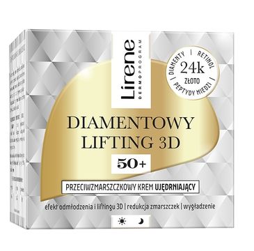 Lirene Diamentowy Lifting 3D przeciwzmarszczkowy krem ujędrniający 50+ 50ml