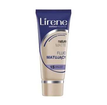 Lirene Nature Matte fluid matujący 15 Opalony (30 ml)