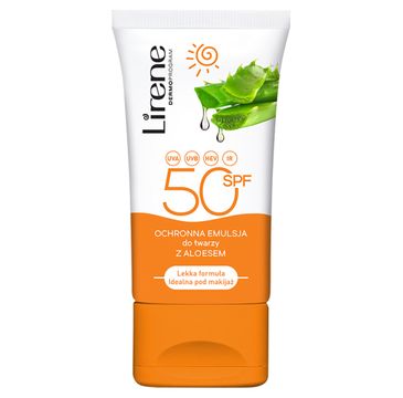 Lirene ochronna emulsja do twarzy z aloesem SPF 50 (50 ml)