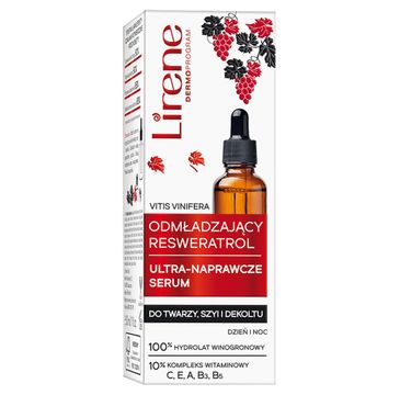 Lirene Odmładzający Resweratrol ultra-naprawcze serum na dzień i noc (30 ml)