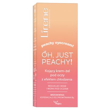 Lirene Oh, Just Peachy! kojący krem-żel pod oczy z efektem chłodzenia (15 ml)