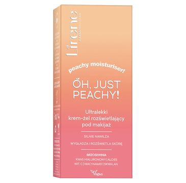 Lirene Oh Just Peachy! ultralekki krem-żel rozświetlający pod makijaż (50 ml)