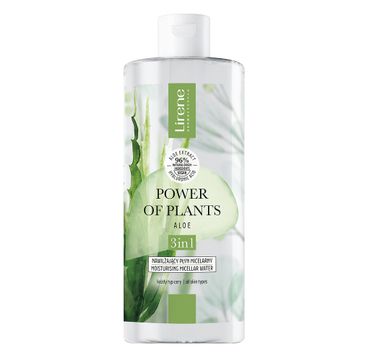 Lirene Power of Plants nawilżający płyn micelarny 3w1 Aloes (400 ml)