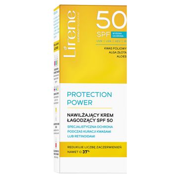 Lirene Protection Power nawilżający krem łagodzący SPF50 (50 ml)