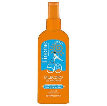 Lirene Sporty mleczko ochronne do twarzy i ciała SPF50 (150 ml)