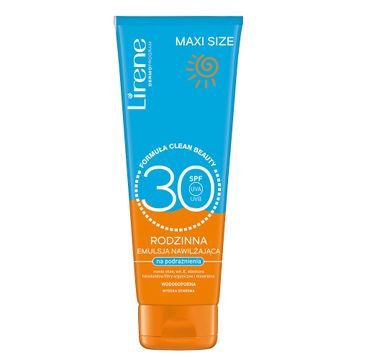 Lirene Sun Maxi Size rodzinna emulsja nawilżająca na podrażnienia SPF30 (250 ml)