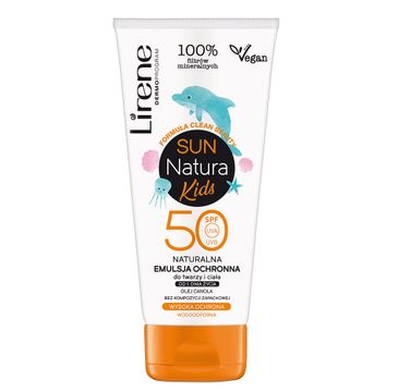 Lirene Sun Natura Kids naturalna emulsja ochronna SPF50 (100 ml)