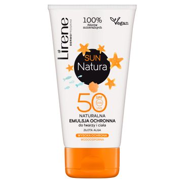Lirene Sun Natura SPF50 naturalna emulsja ochronna do twarzy i ciała (120 ml)