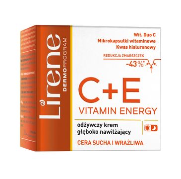 Lirene C+E Vitamin Energy odżywczy krem głęboko nawilżający (50 ml)