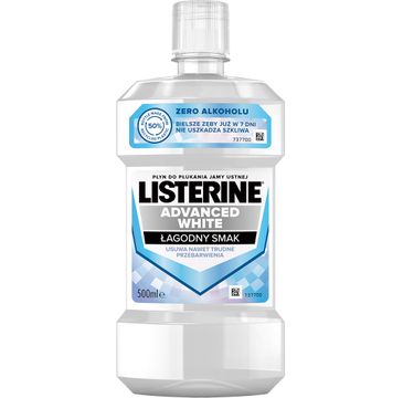 Listerine Advanced White płyn do płukania jamy ustnej Mild Taste (500 ml)