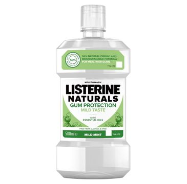 Listerine Naturals Płyn do płukania jamy ustnej Ochrona Dziąseł - Mild Mint (500 ml)