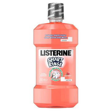 Listerine Smart Rinse płyn do płukania jamy ustnej dla dzieci od 6 roku życia Mild Berry (250 ml)