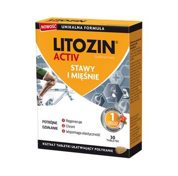 Litozin Activ stawy i mięśnie suplement diety (30 tabletek)