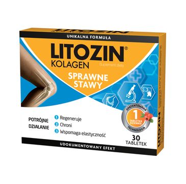 Litozin Kolagen sprawne stawy suplement diety (30 tabletek)