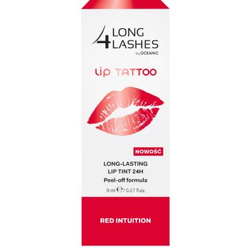 Long 4 Lashes Lip Tattoo preparat żelowy do ust 24h Red Intuition 8 ml