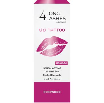 Long 4 Lashes Lip Tattoo preparat żelowy do ust 24h Rosewood 8 ml