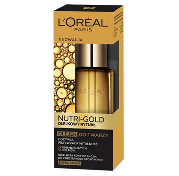L'Oreal Dermo Nutri Gold Olejkowy Rytuał olejek odżywczy do twarzy (30 ml)