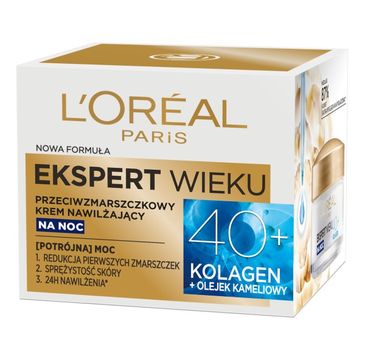 Loreal Ekspert Wieku 40+ Przeciwzmarszczkowy Krem nawilżający na noc (50 ml)