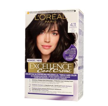 L'Oreal Excellence Cool Creme – krem koloryzujący 4.11 Ultra Popielaty Brąz (1 op.)