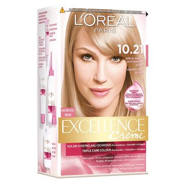 'Oreal Paris Excellence Creme farba do włosów 10.21 bardzo jasny blond perłowy (176 ml)