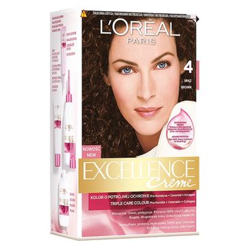 L'Oreal Paris Excellence Creme farba do włosów 4 Brąz (1 op.)